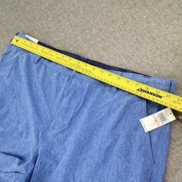 NEW‎ IZOD Mens Beach Performance Shorts Blue 40 Waist Classic Fit Quick Dry $65 - Picture 5 of 10